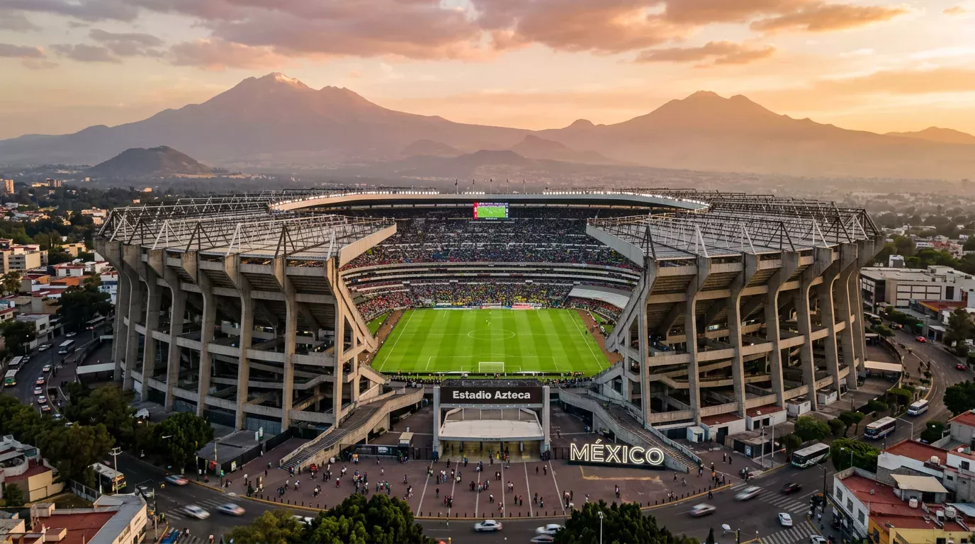 Estadio Azteca in Mexico City venue for the 2026 World Cup opening match
