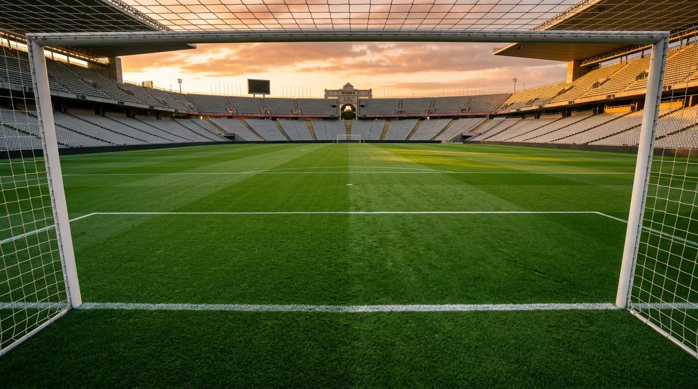 Football pitch with betting odds overlay for the 2026 FIFA World Cup