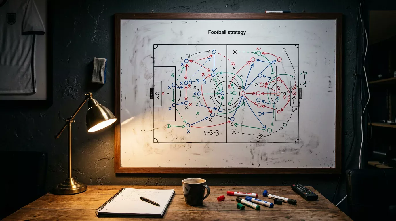 Tactical analysis board showing Group F matchups between Netherlands, Japan, Sweden and Tunisia